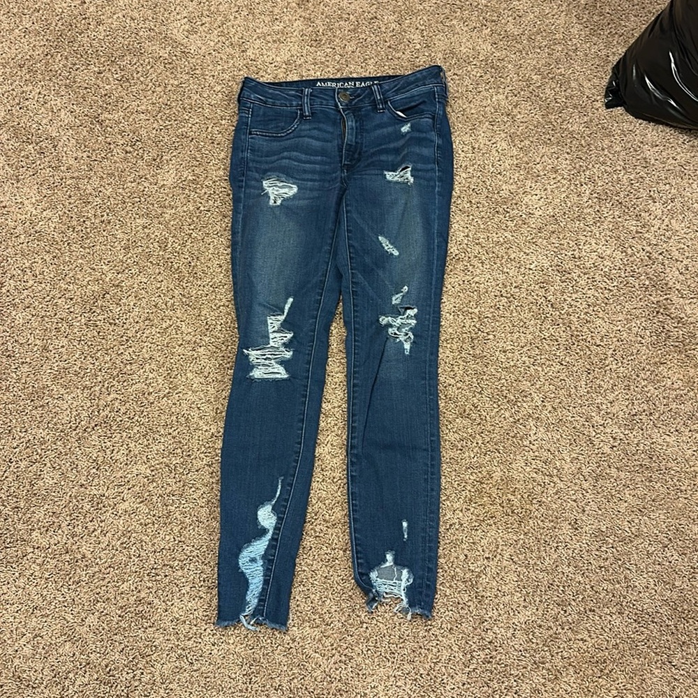 AE Distressed Skinny Jeans